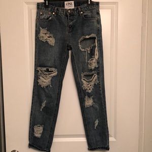 One teaspoon ripped jeans